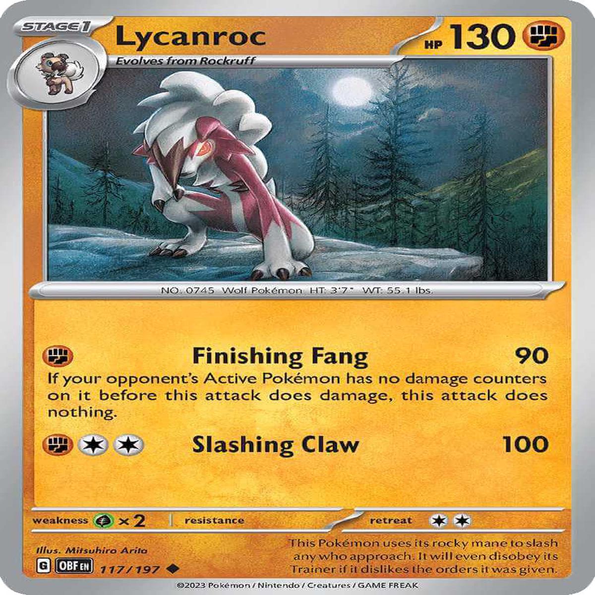 (117/197) Lycanroc - Obsidian Flames
