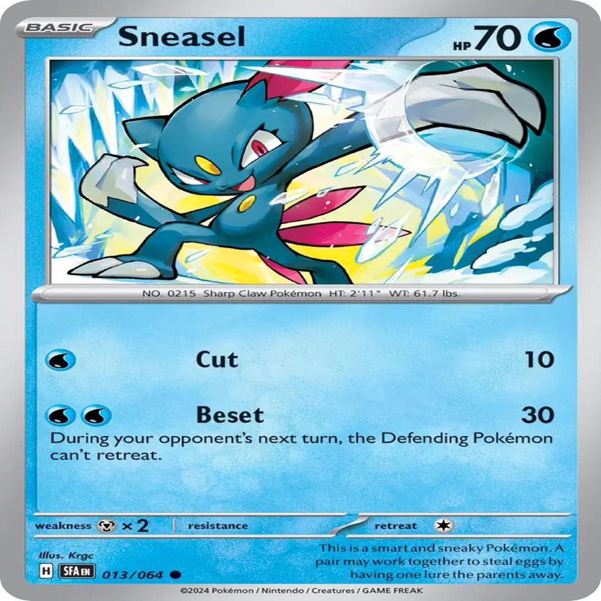 (13/64) Sneasel - Shrouded Fable