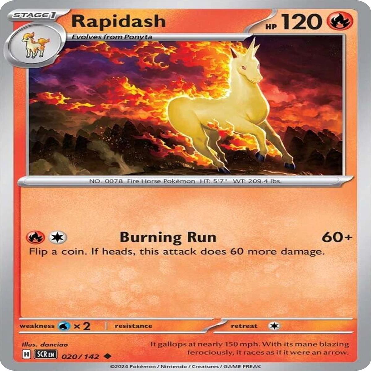 (20/142) Rapidash - Stellar Crown