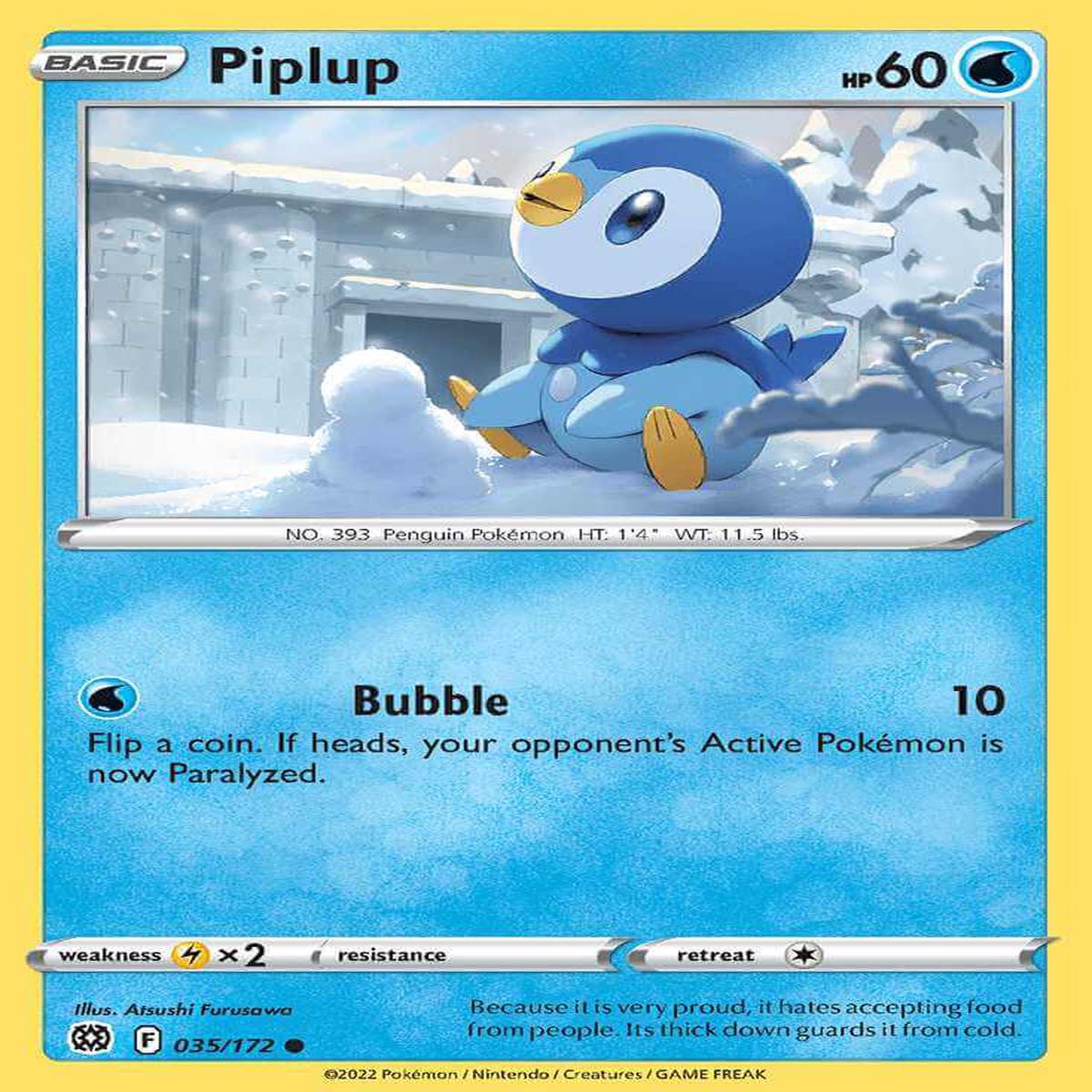 (35/172) Piplup - Brilliant Stars