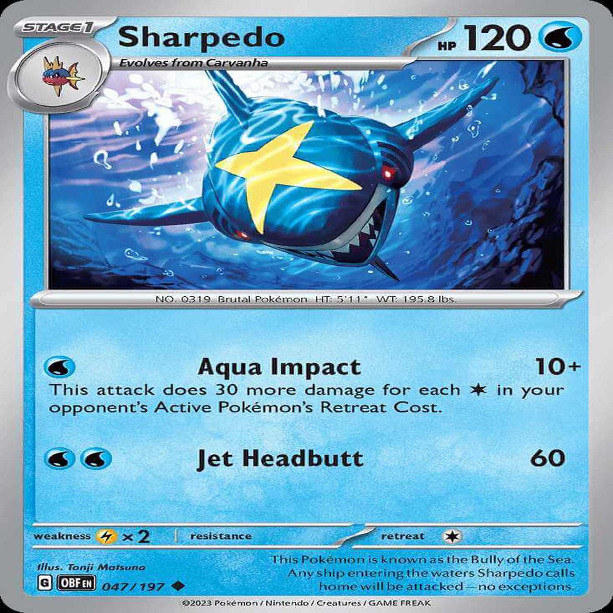 (47/197) Sharpedo - Obsidian Flames