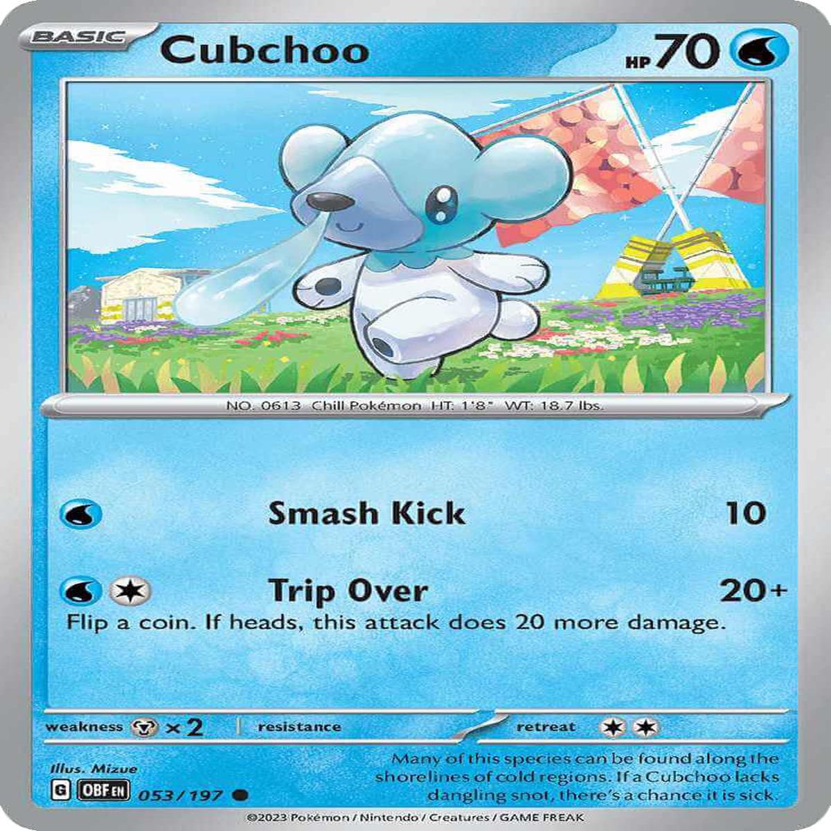 (53/197) Cubchoo - Obsidian Flames