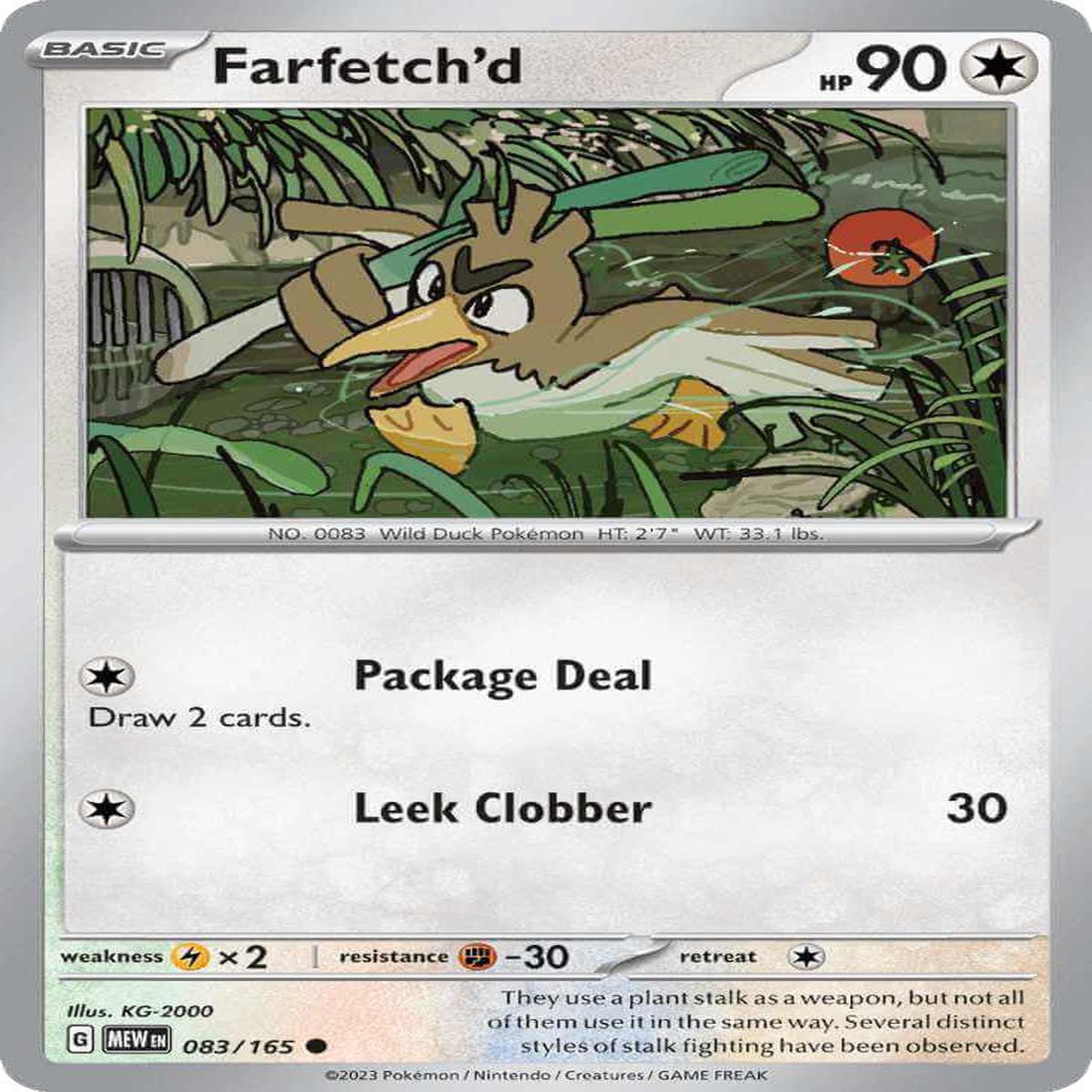 (83/165) Farfetchd - SV 151