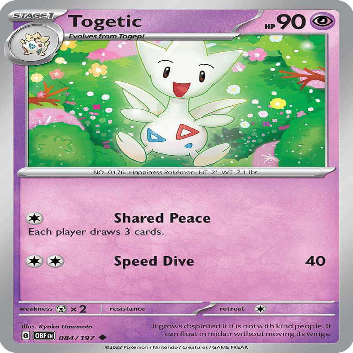 (84/197) Togetic - Obsidian Flames