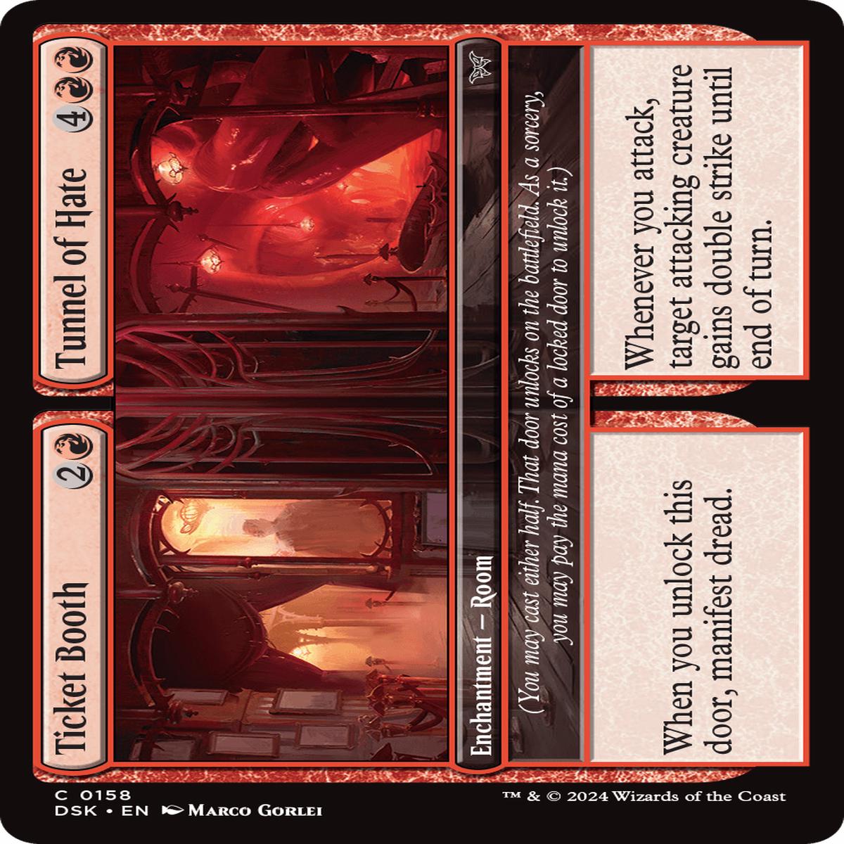(0158) Ticket Booth / Tunnel of Hate - Duskmourn: House of Horror