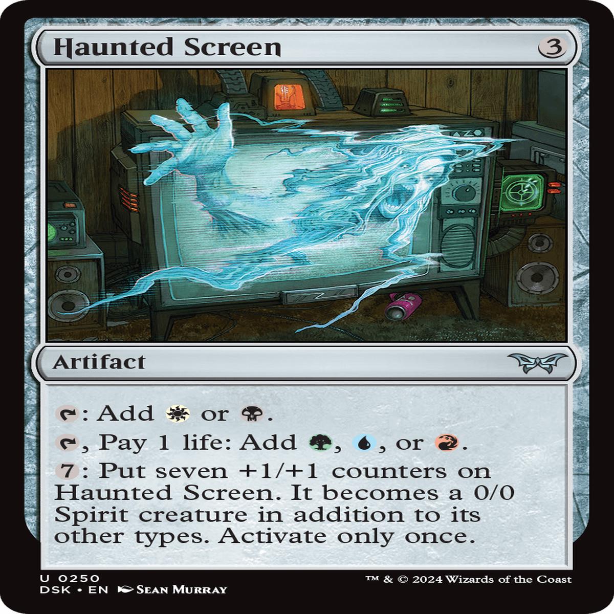 (0250) Haunted Screen - Duskmourn: House of Horror