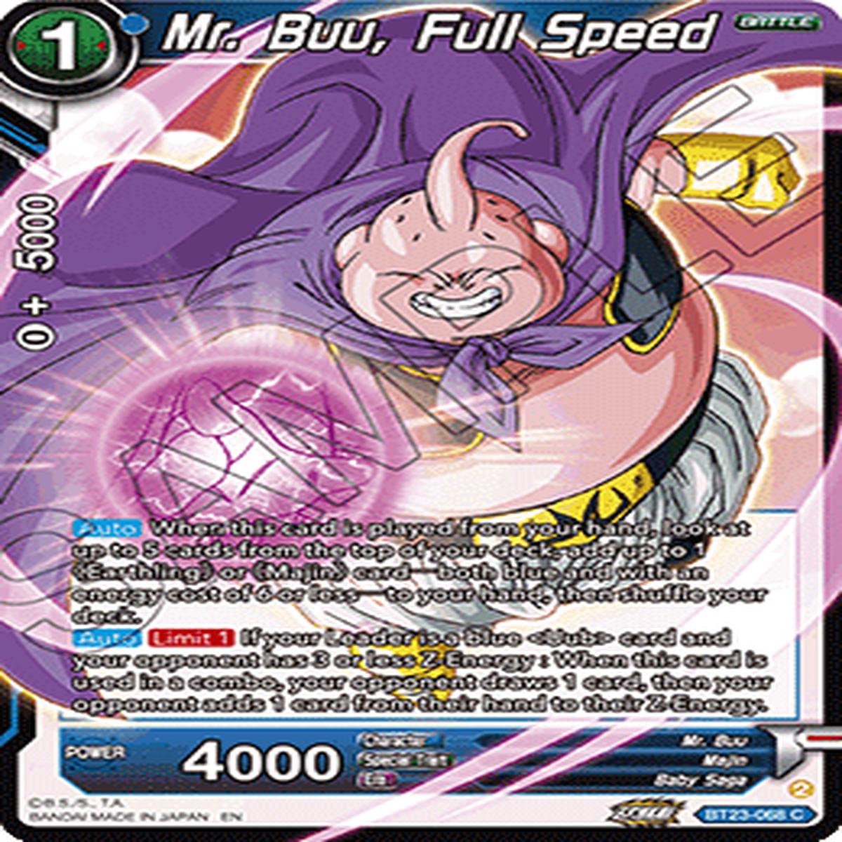 (068) Mr. Buu, Full Speed - Perfect Combination