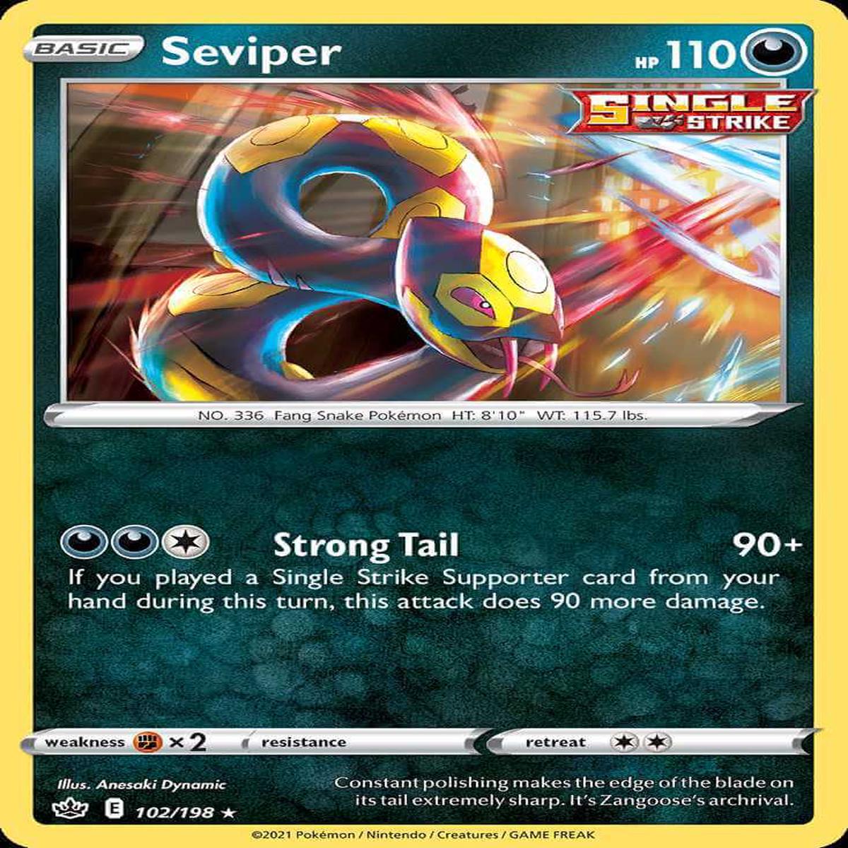 (102/198) Seviper - Chilling Reign