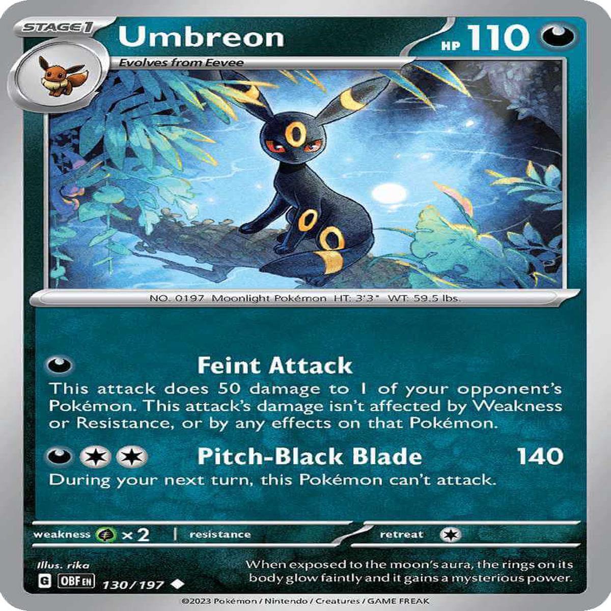 (130/197) Umbreon - Obsidian Flames