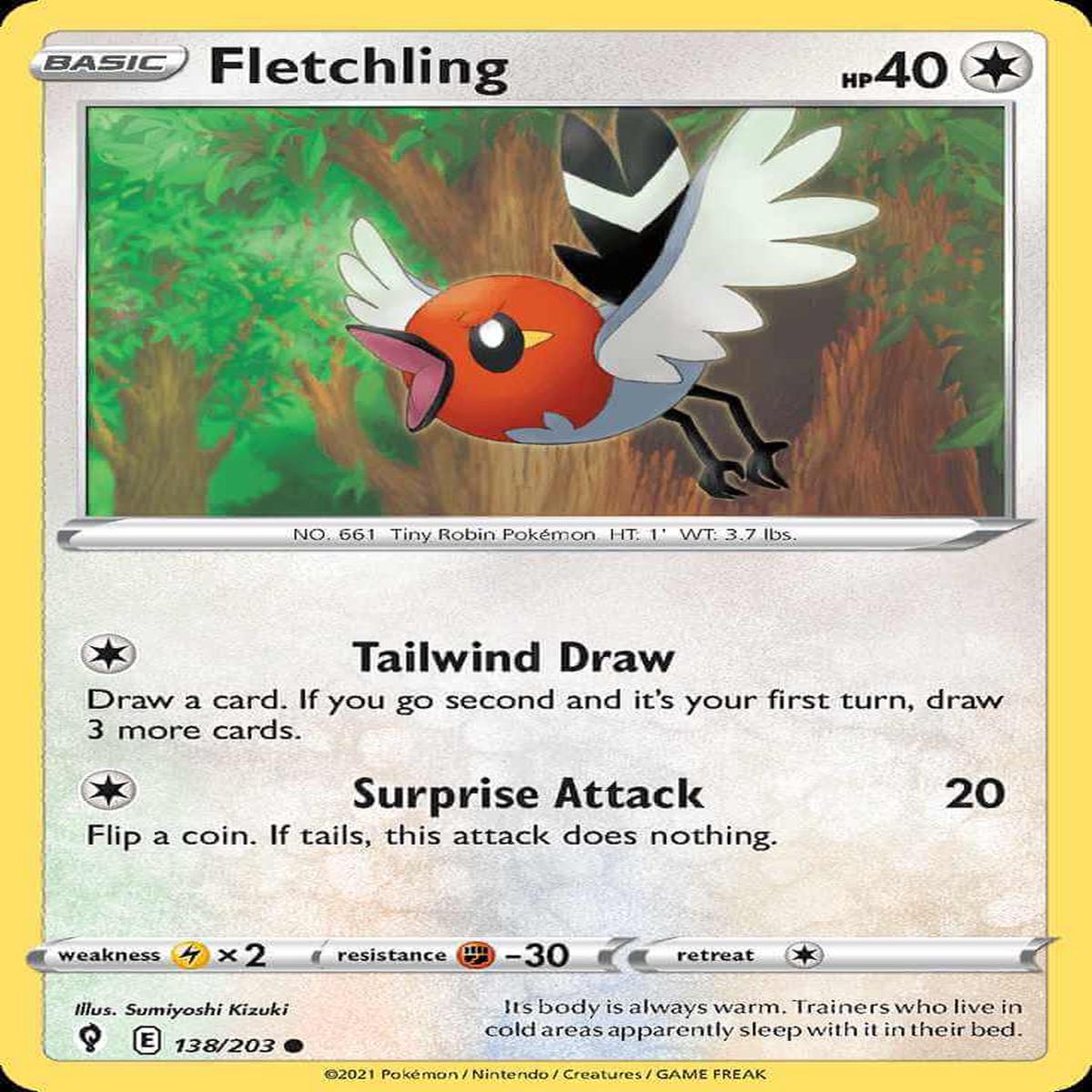 (138/203) Fletchling - Evolving Skies