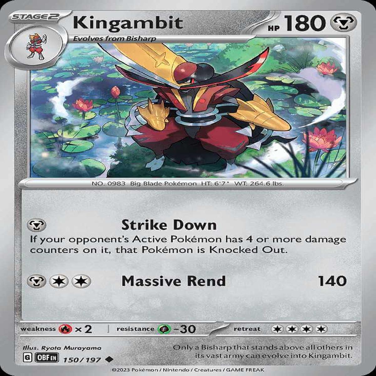 (150/197) Kingambit - Obsidian Flames
