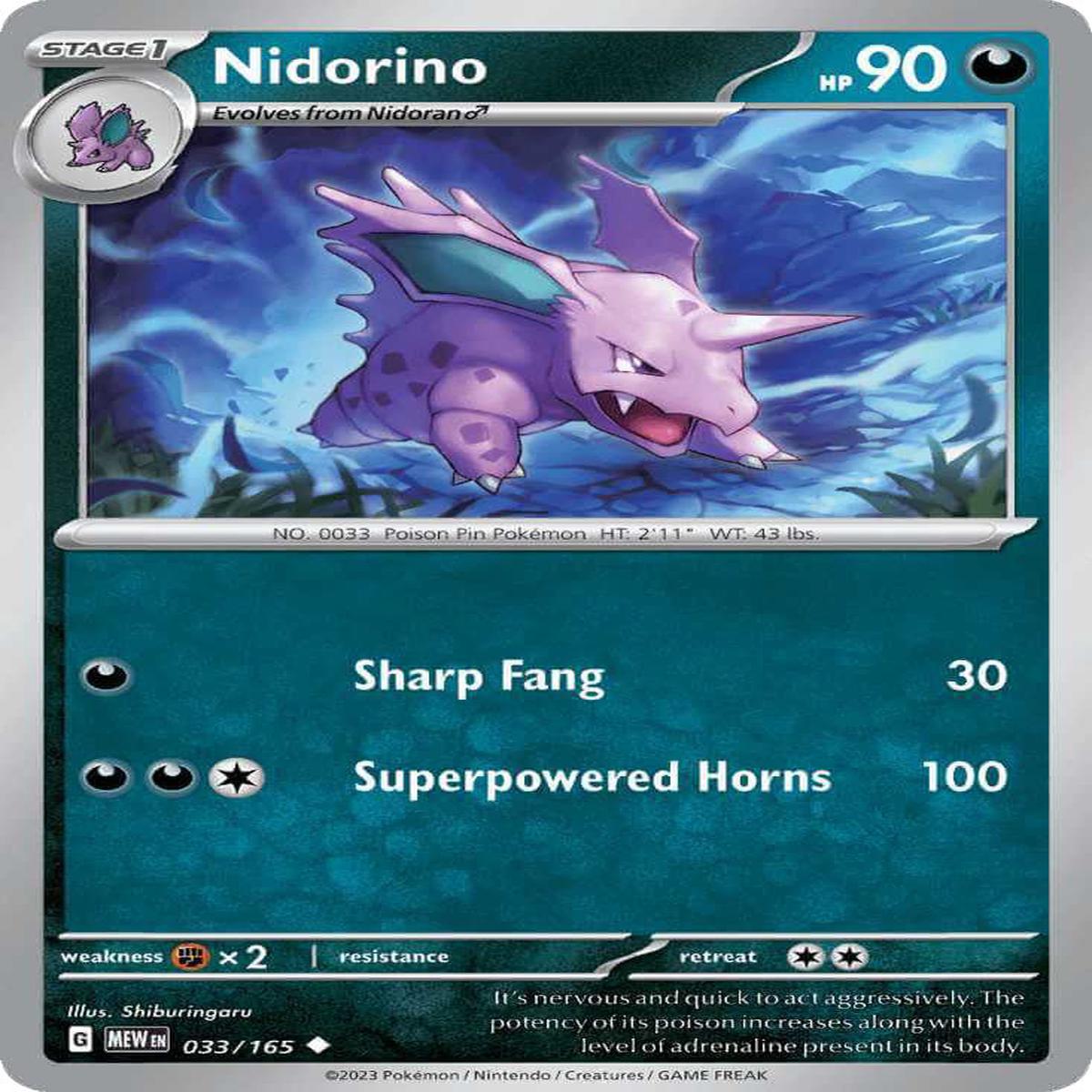 (33/165) Nidorino - SV 151