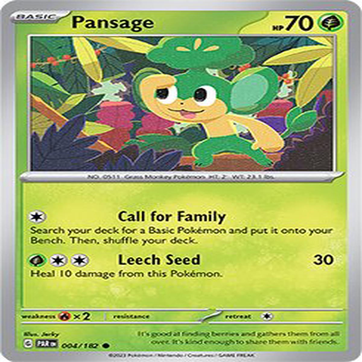 (4/182) Pansage - Paradox Rift