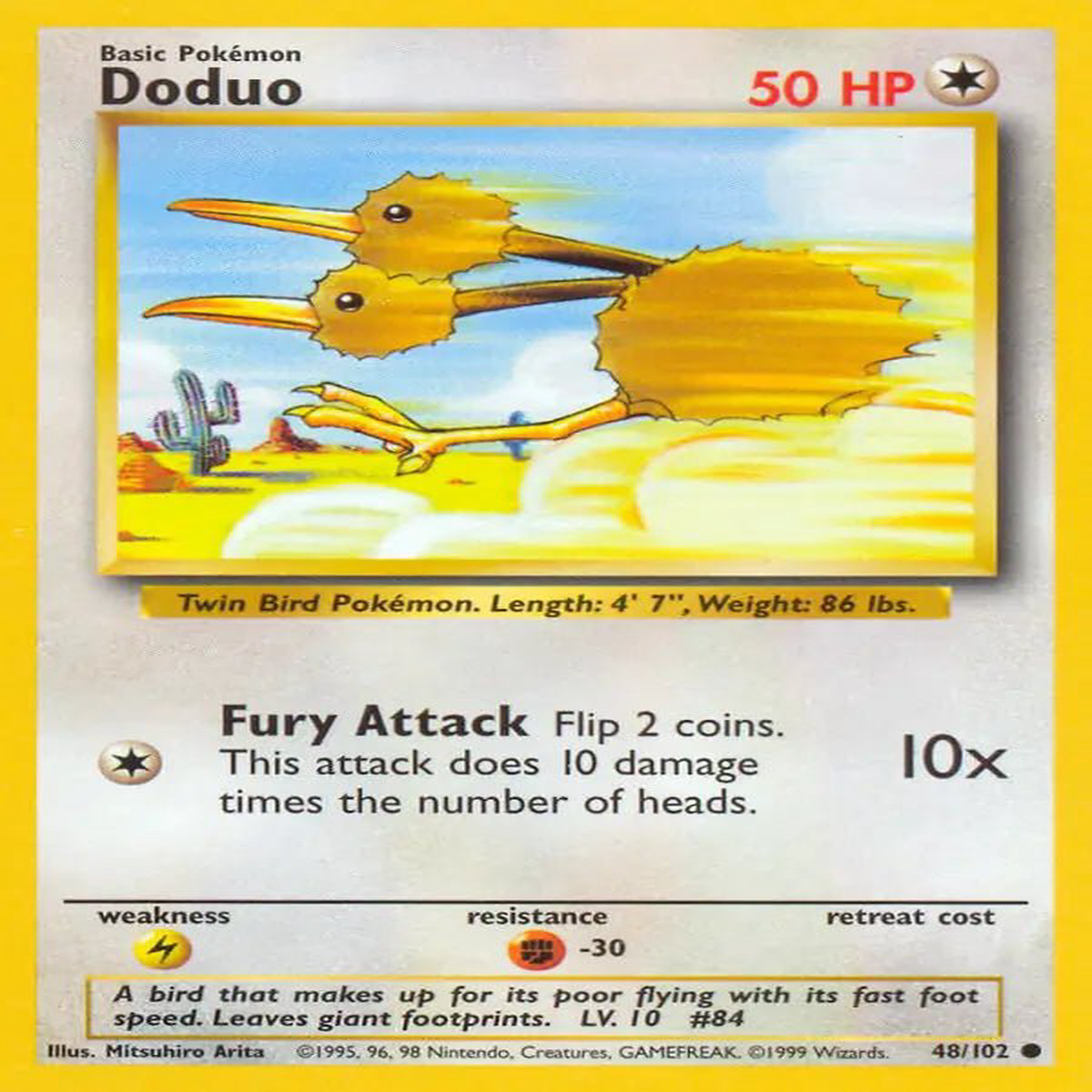 (48/102) Doduo - Base Set Unlimited