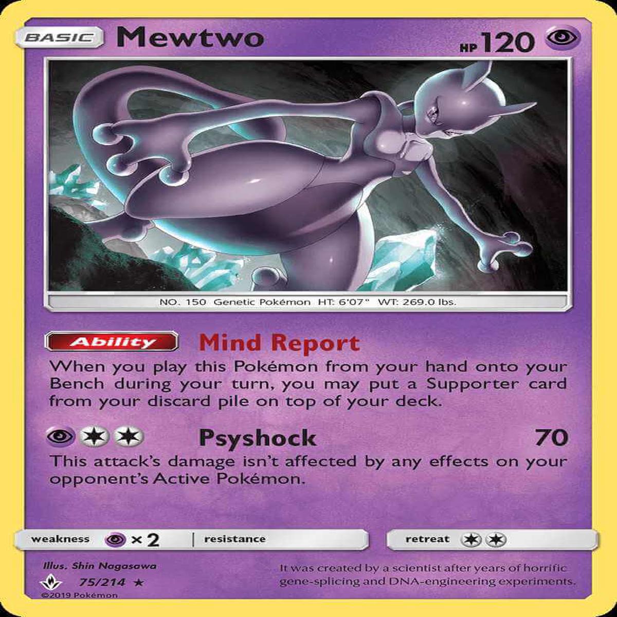 (75/214) Mewtwo - Unbroken Bonds