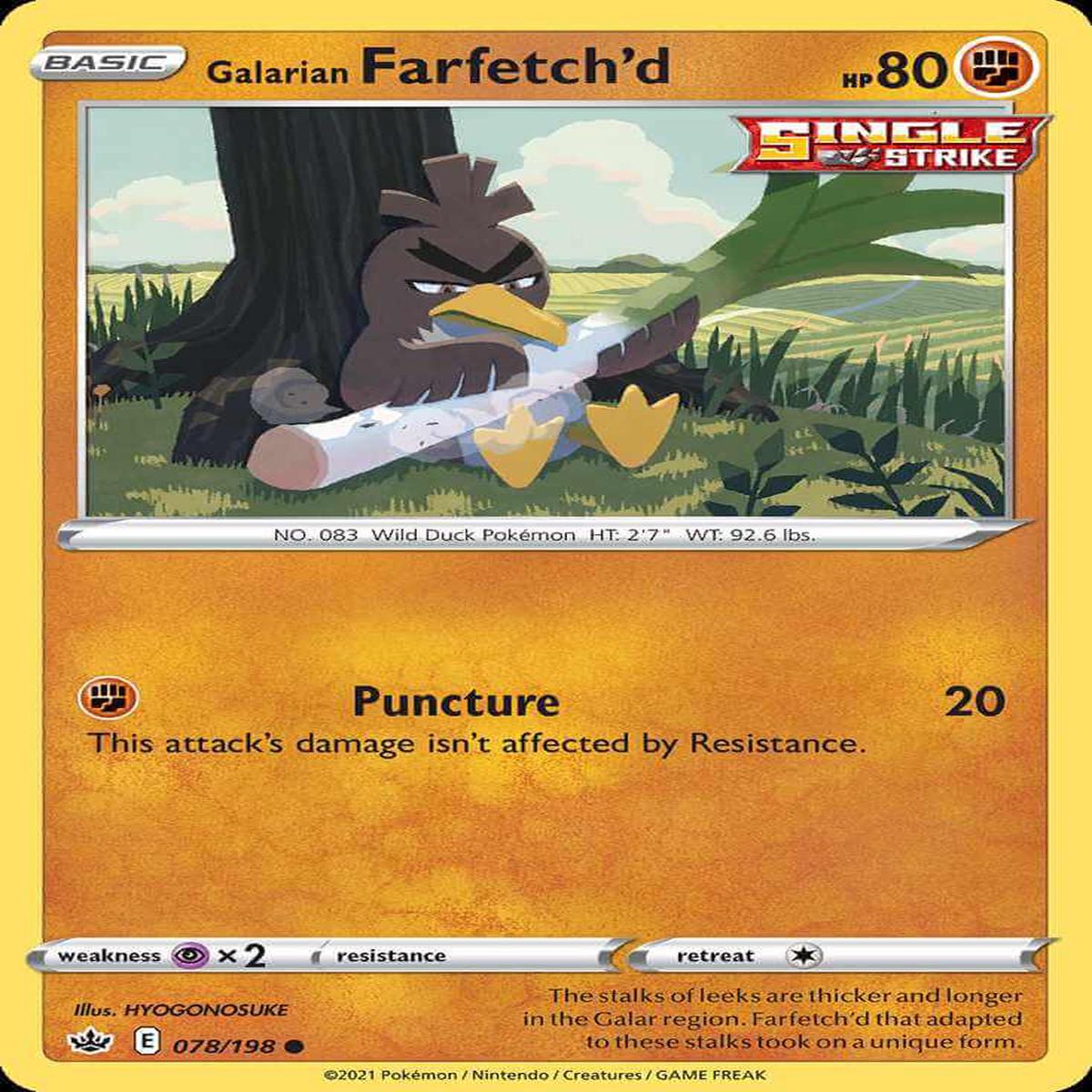 (78/198) Galarian Farfetchd - Chilling Reign
