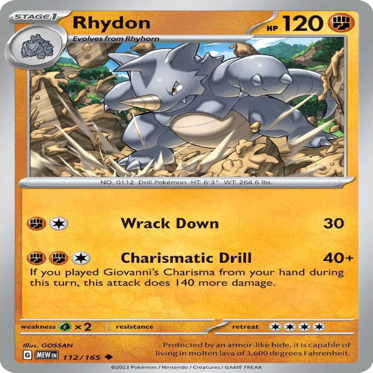 (112/165) Rhydon - SV 151
