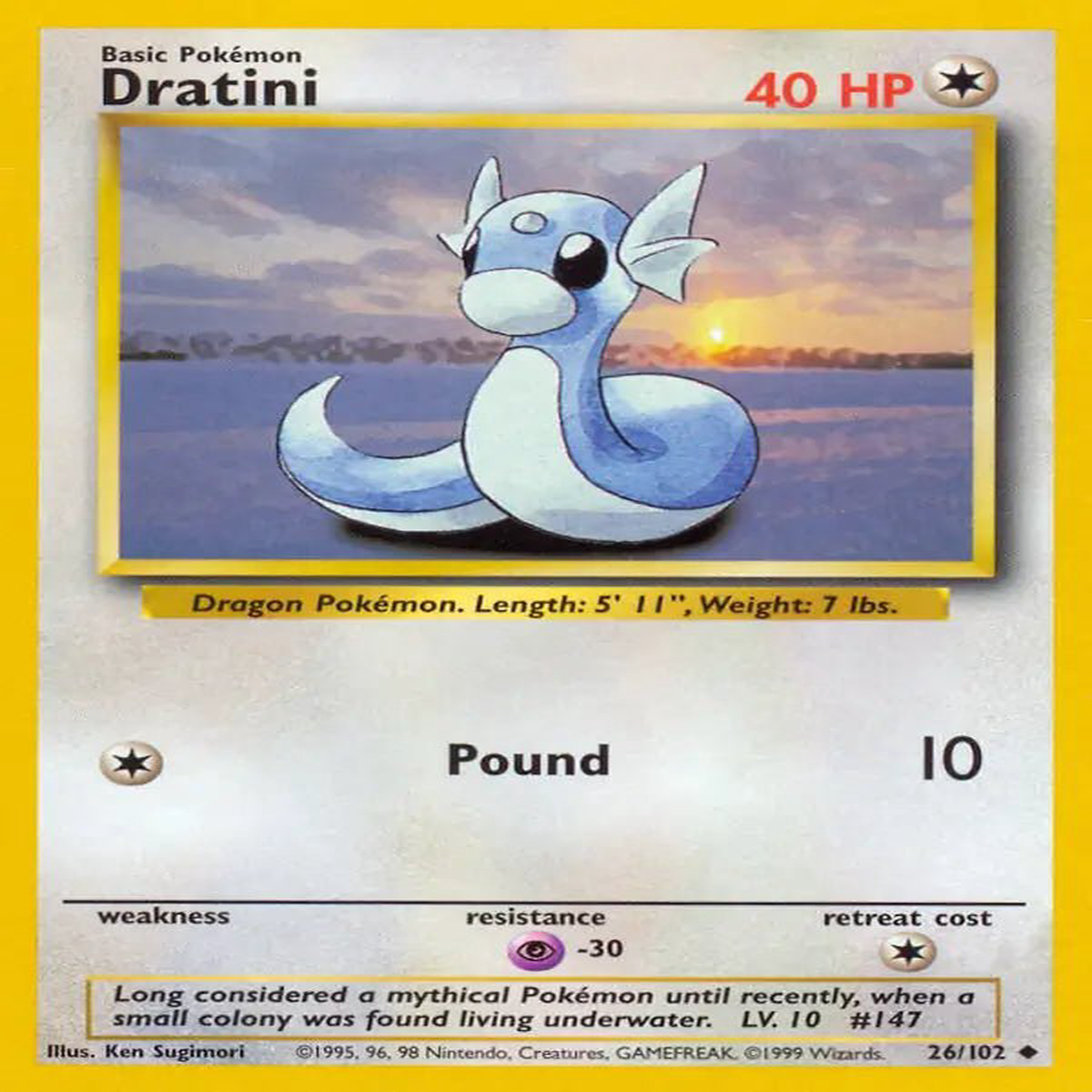 (26/102) Dratini - Base Set Unlimited