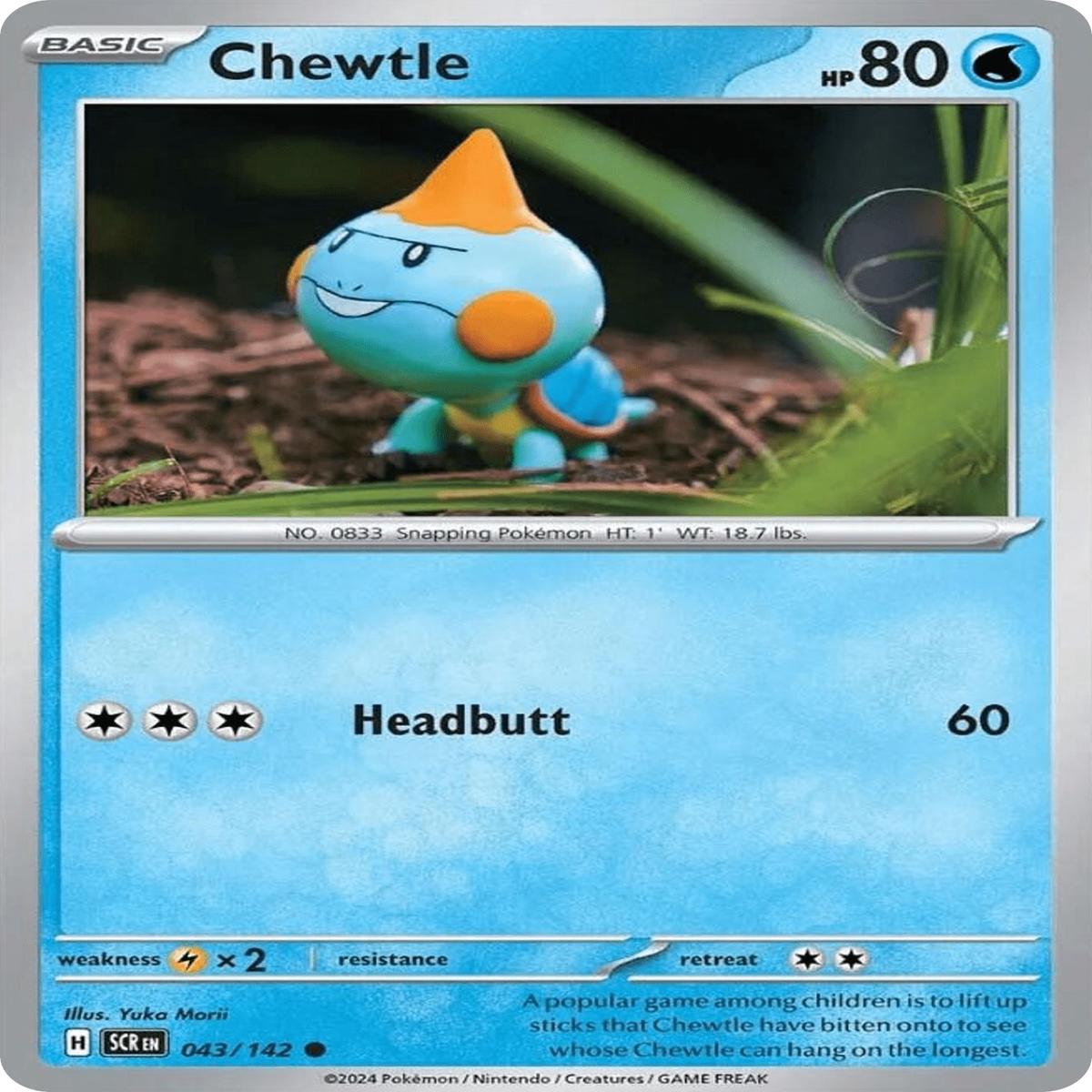(43/142) Chewtle - Stellar Crown