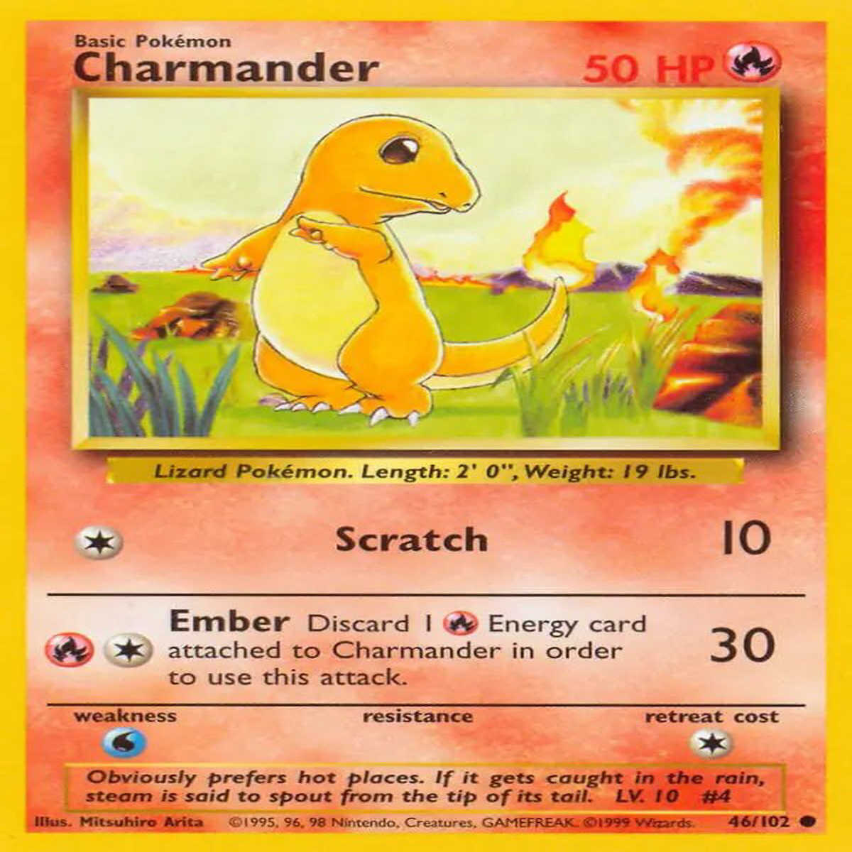 (46/102) Charmander - Base Set Unlimited