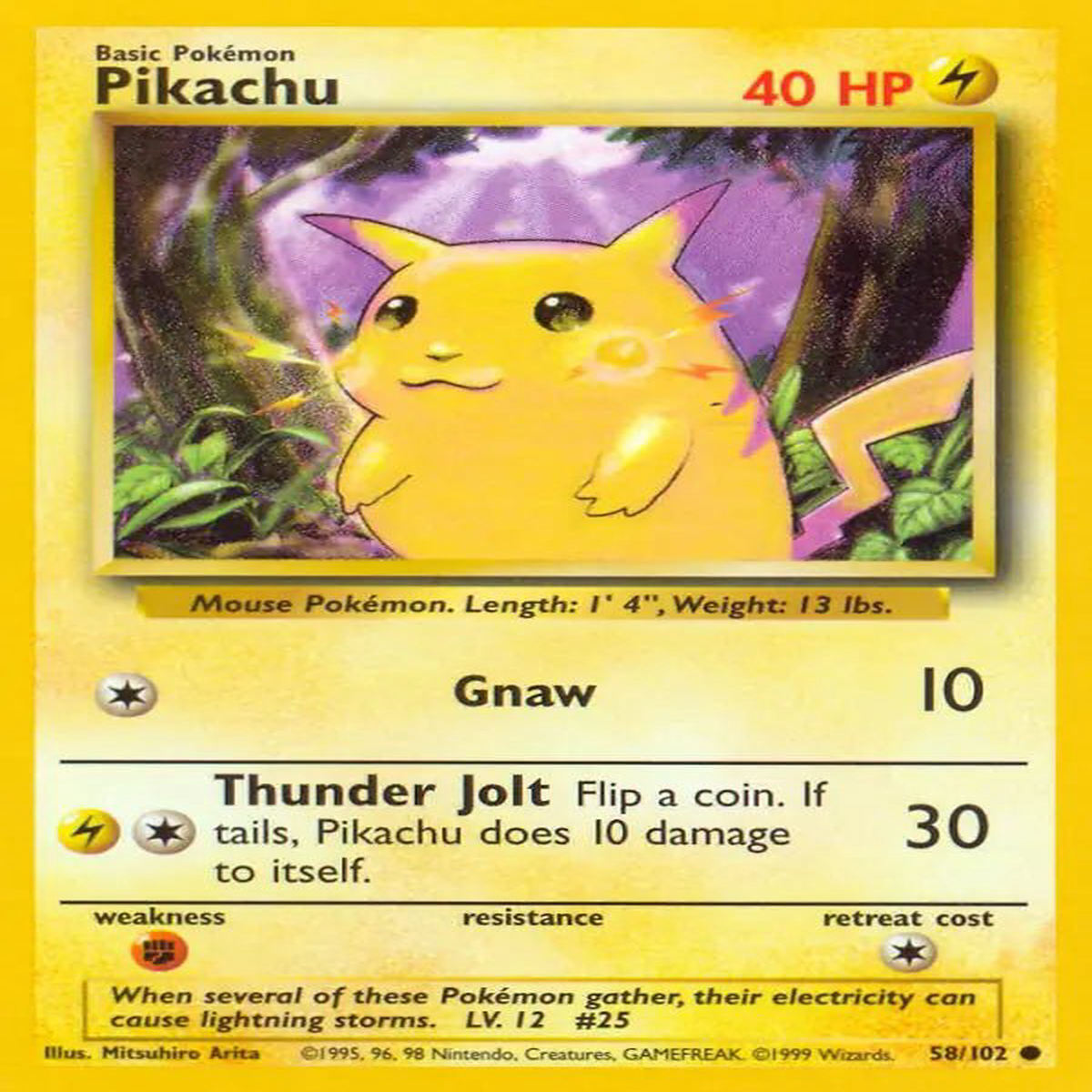 (58/102) Pikachu - Base Set Unlimited