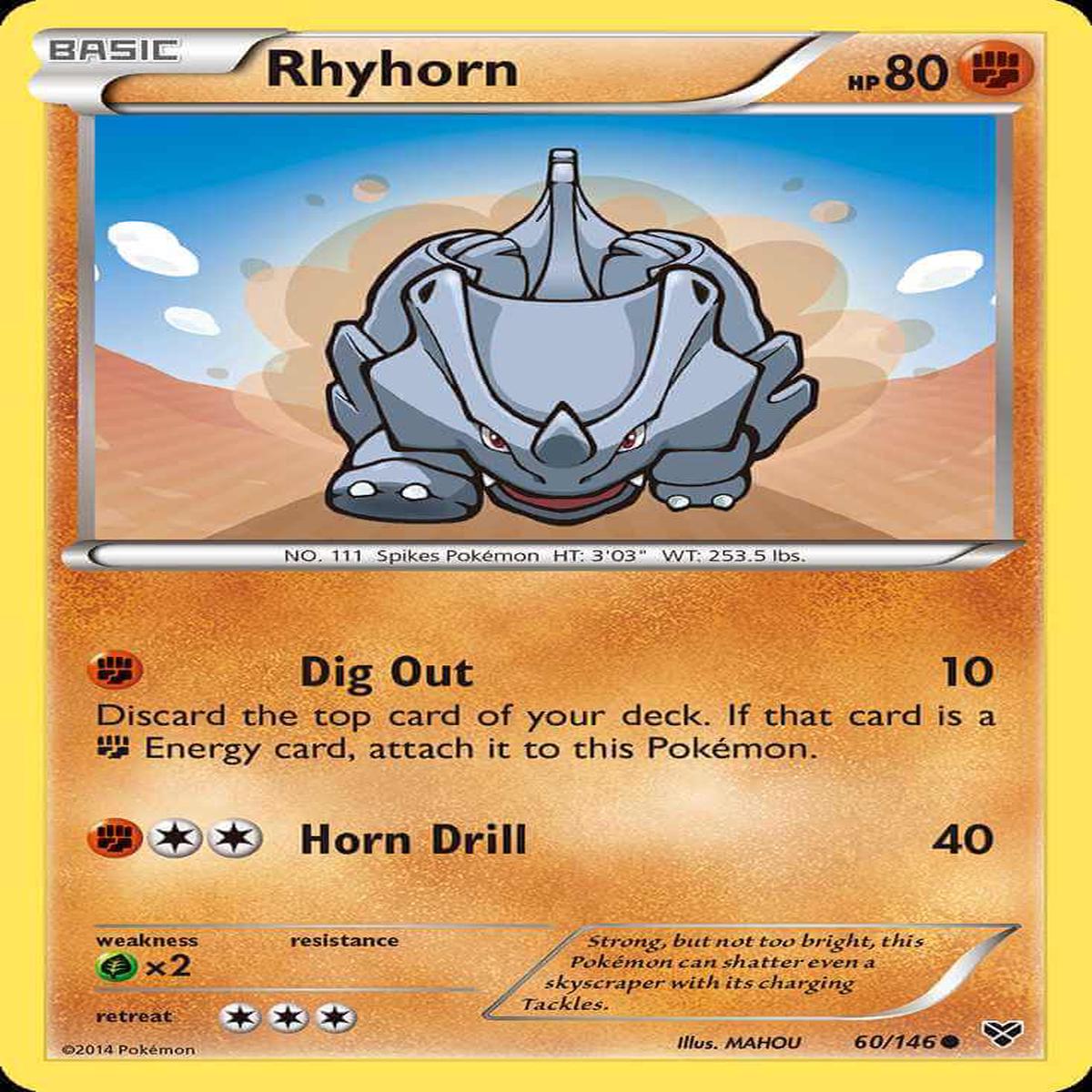 (60/146) Rhyhorn - XY