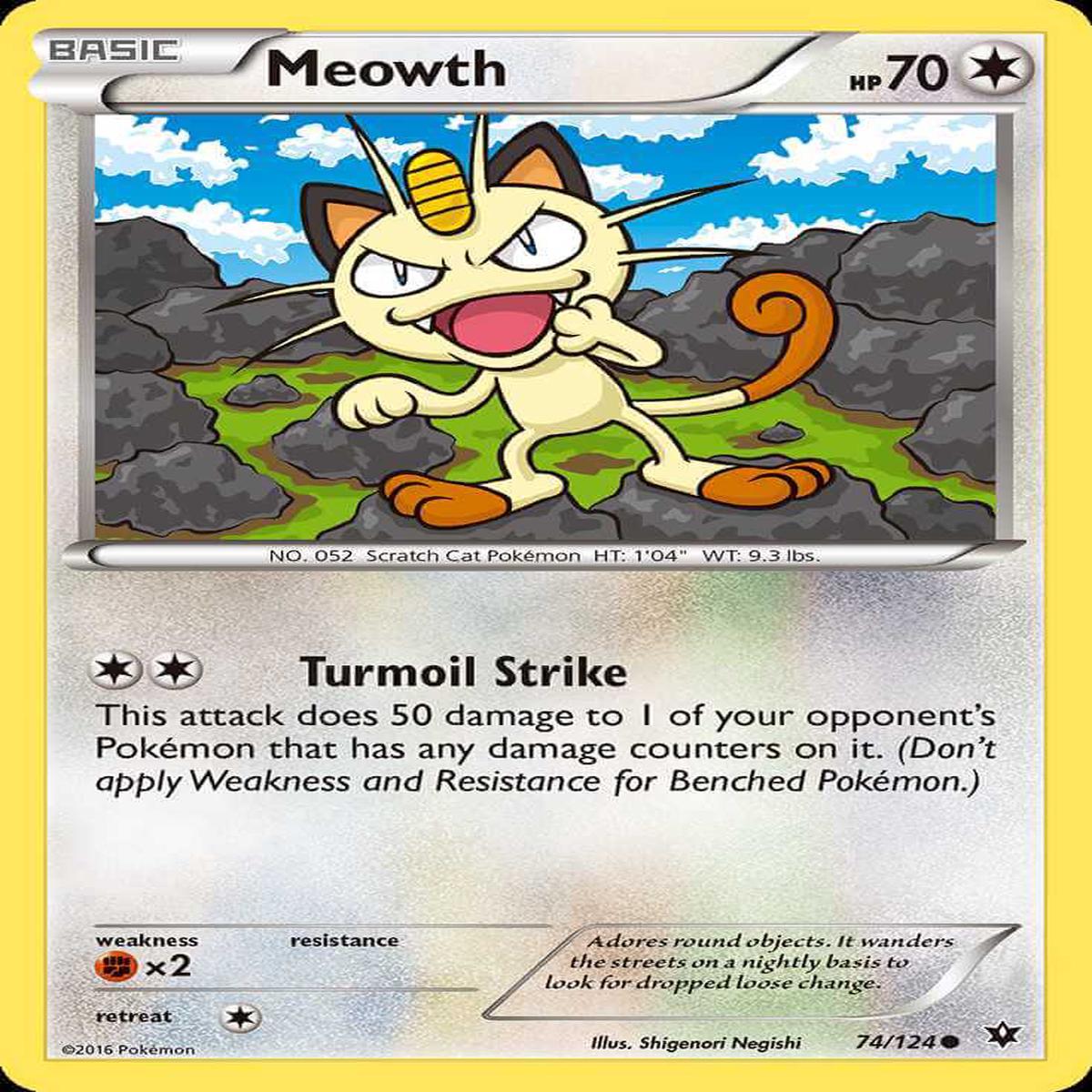(74/124) Meowth - Fates Collide