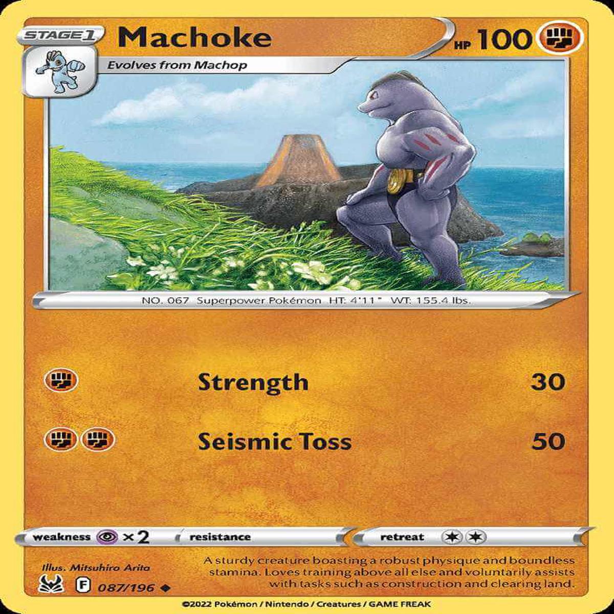 (87/196) Machoke - Lost Origin