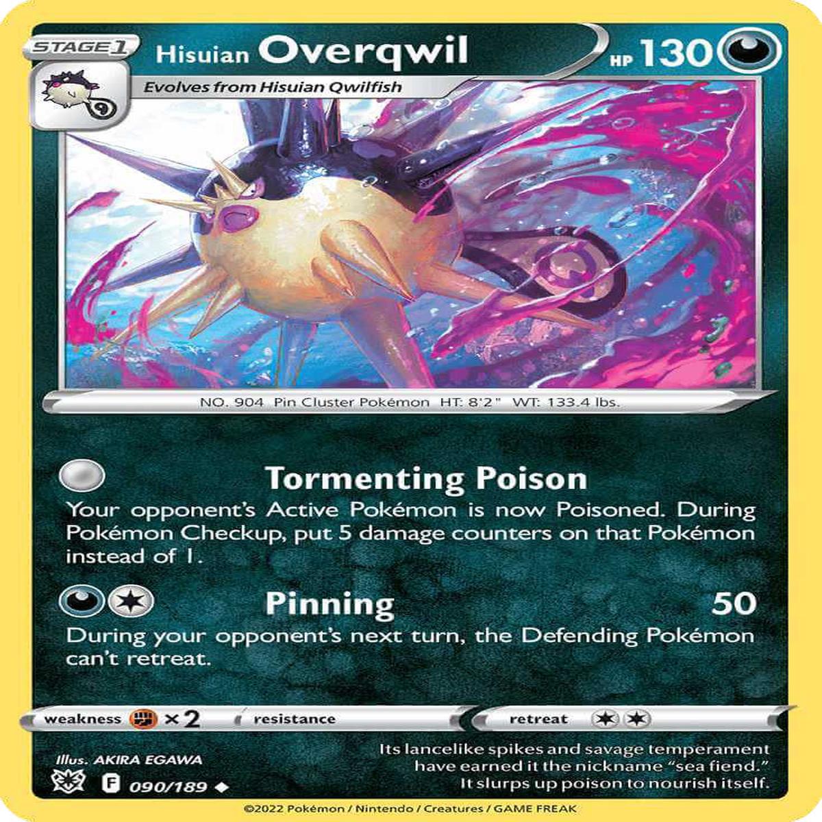 (90/189) Hisuian Overqwil - Astral Radiance