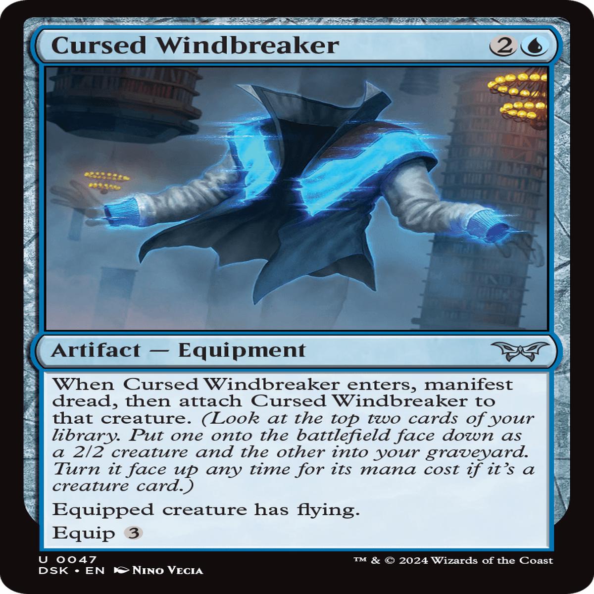 (0047) Cursed Windbreaker - Duskmourn: House of Horror