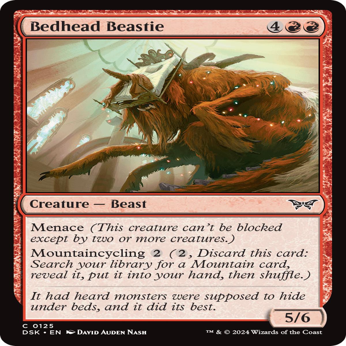 (0125) Bedhead Beastie - Duskmourn: House of Horror