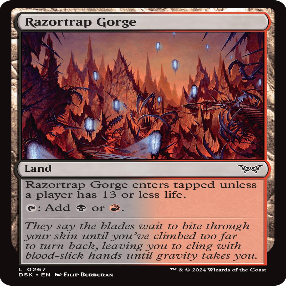 (0267) Razortrap Gorge - Duskmourn: House of Horror