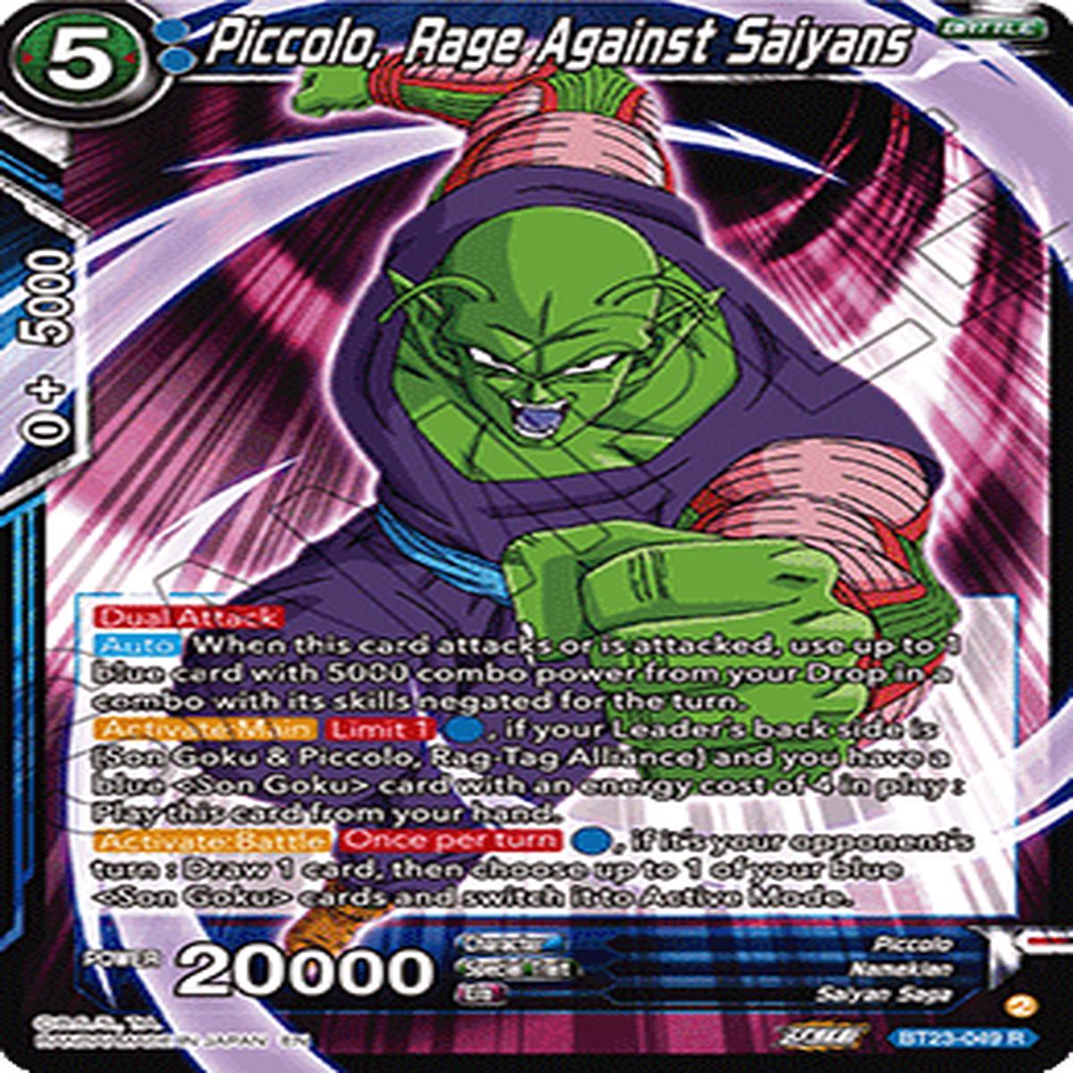 (049) Piccolo, Rage Against Saiyans - Perfect Combination