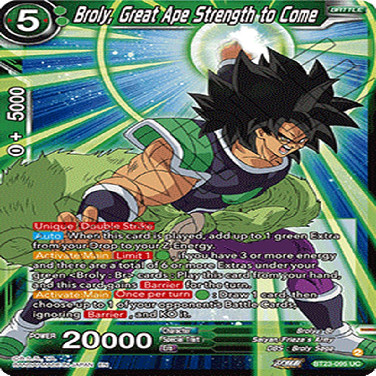 (095) Broly, Great Ape Strength to Come - Perfect Combination