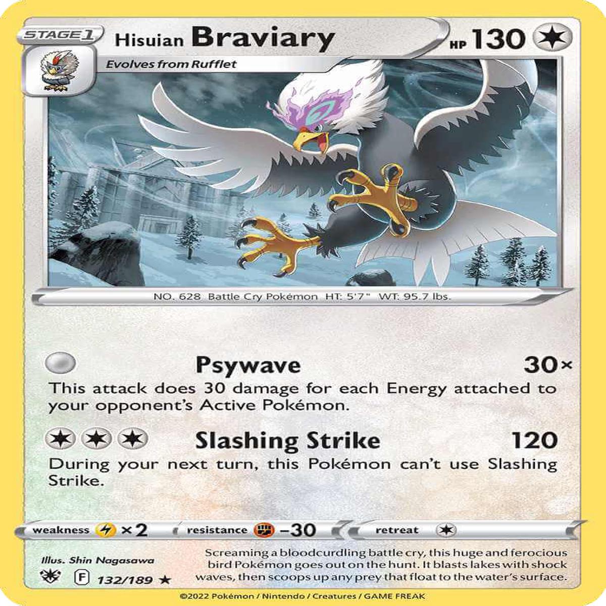 (132/189) Hisuian Braviary - Astral Radiance