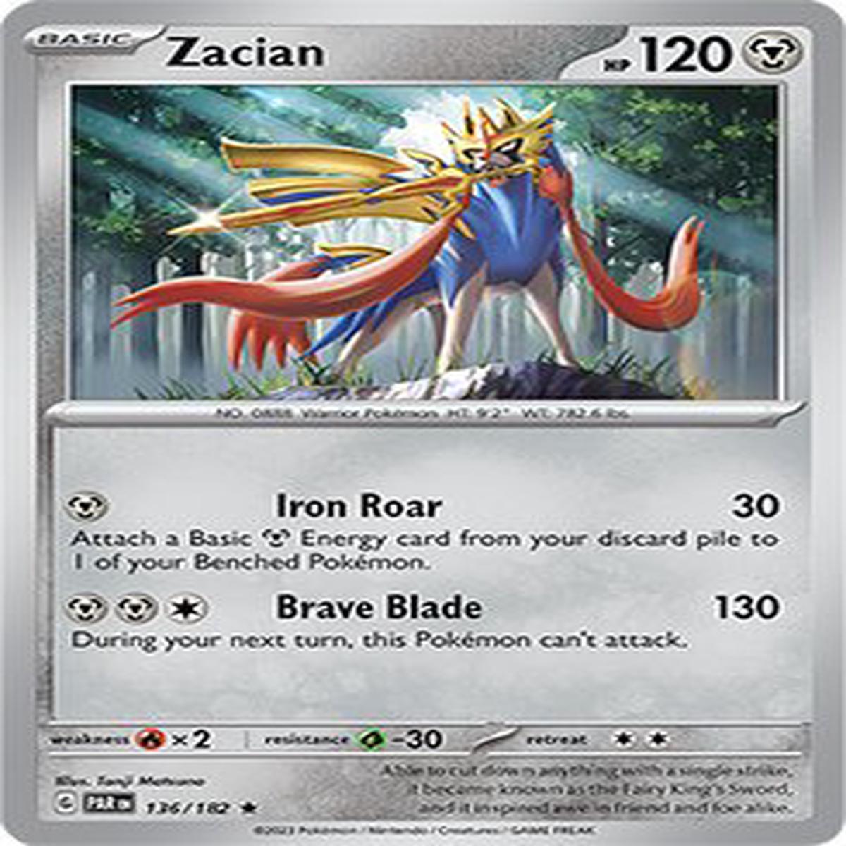 (136/182) Zacian - Paradox Rift