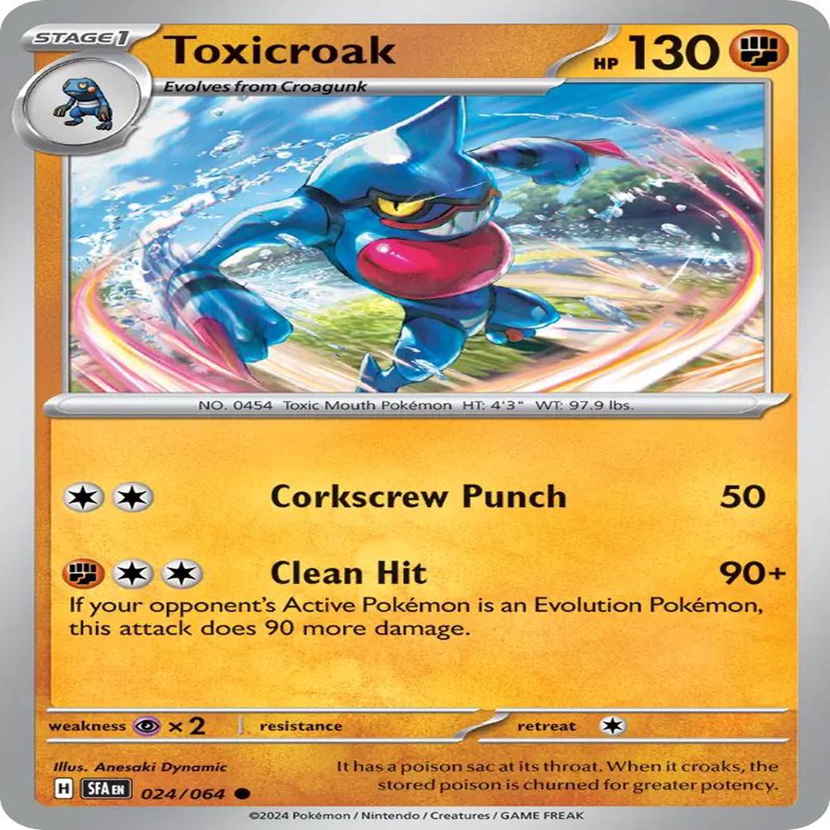 (24/64) Toxicroak - Shrouded Fable