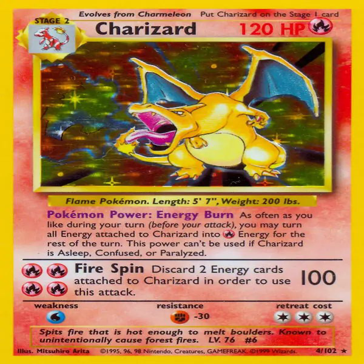 (4/102) Charizard Holo - Base Set Unlimited
