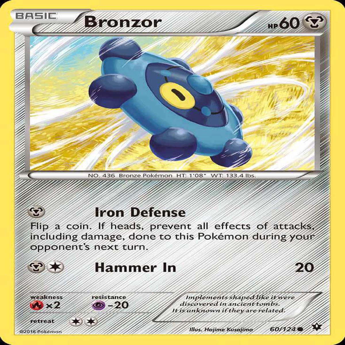 (60/124) Bronzor - Fates Collide