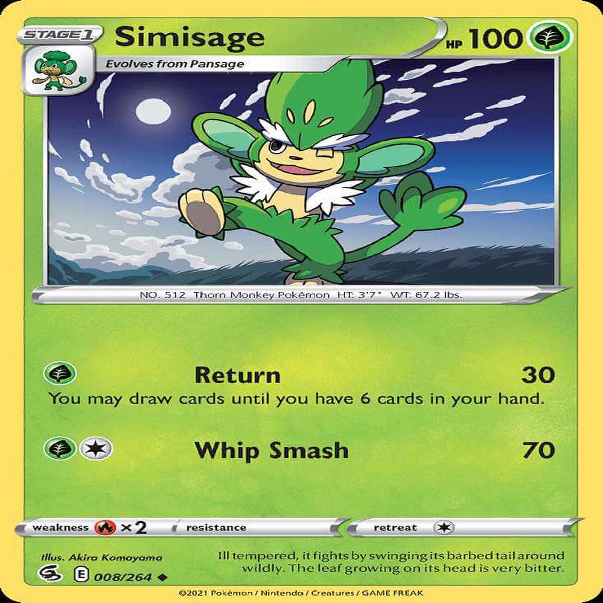 (8/264) Simisage - Fusion Strike