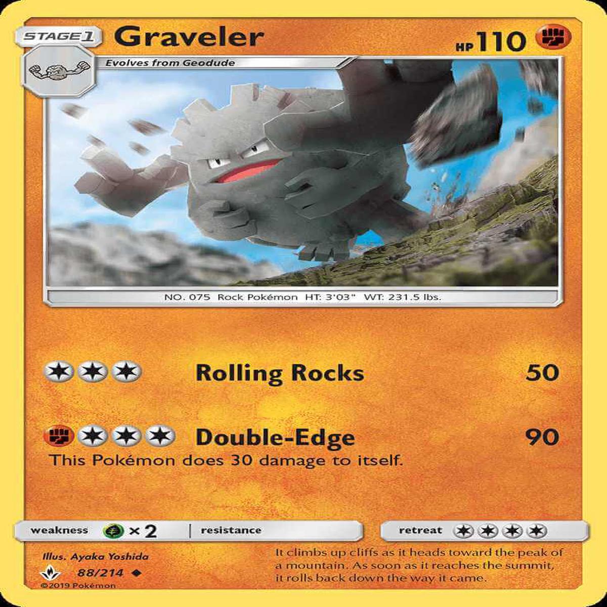 (88/214) Graveler - Unbroken Bonds