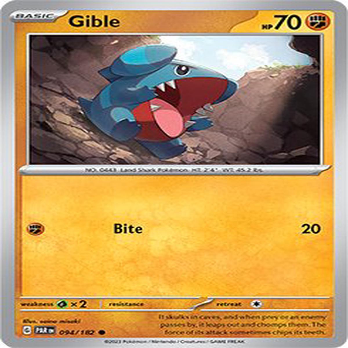 (94/182) Gible - Paradox Rift