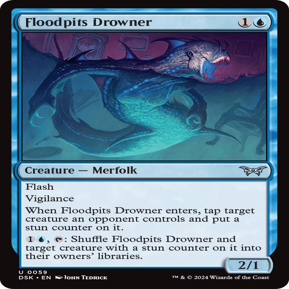 (0059) Floodpits Drowner - Duskmourn: House of Horror