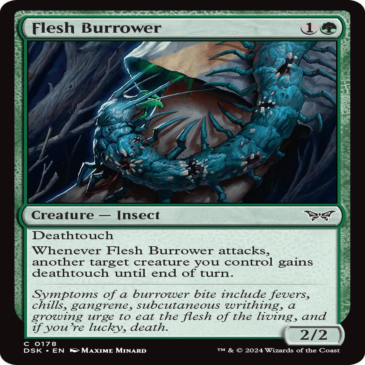 (0178) Flesh Burrower - Duskmourn: House of Horror