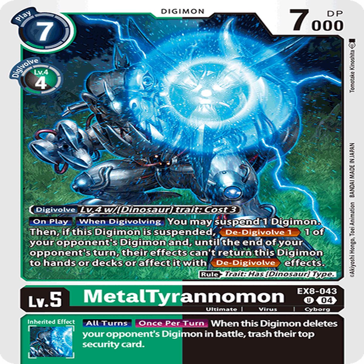 (043) MetalTyrannomon - EX8
