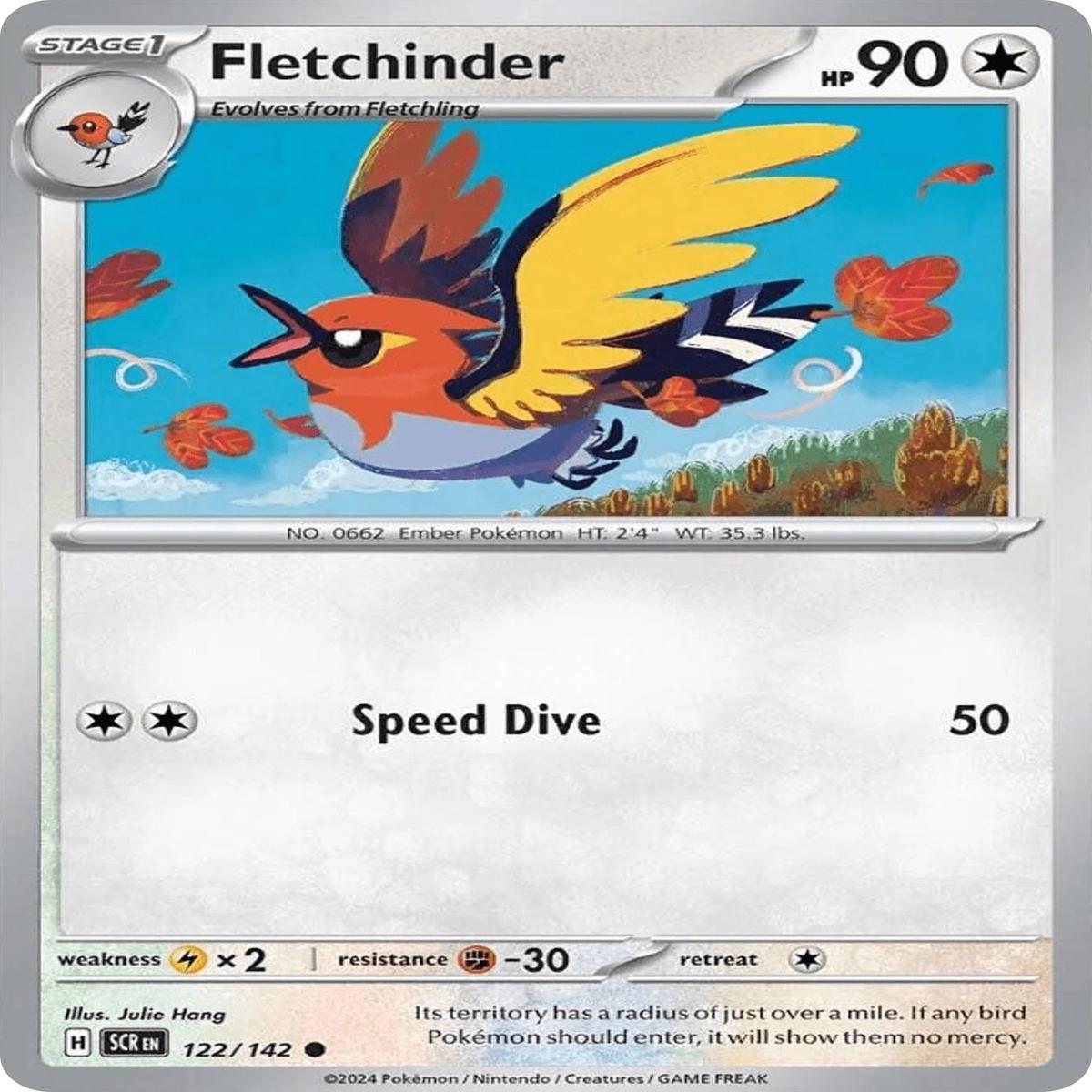 (122/142) Fletchinder - Stellar Crown