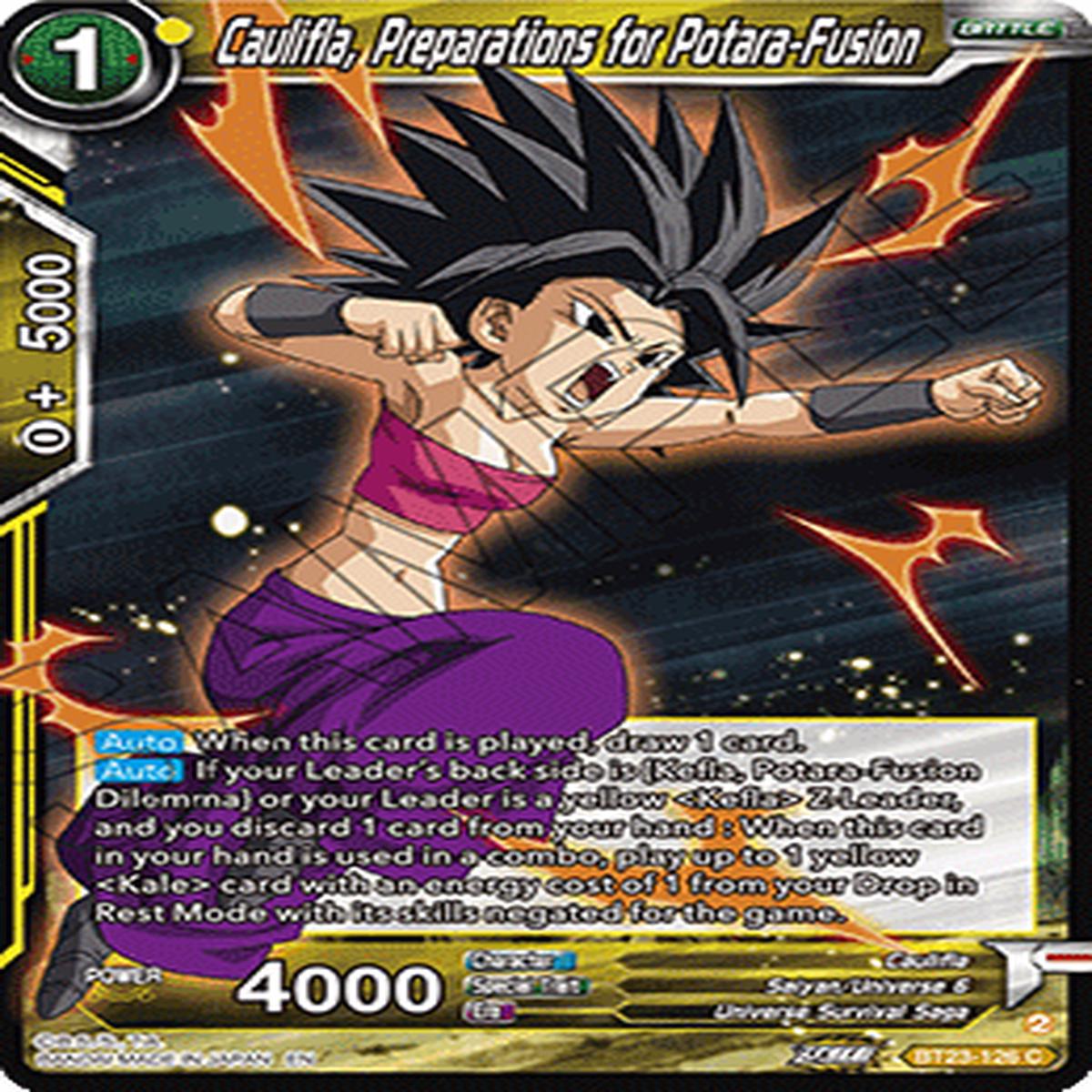 (126) Caulifla, Preparations for Potara-Fusion - Perfect Combination