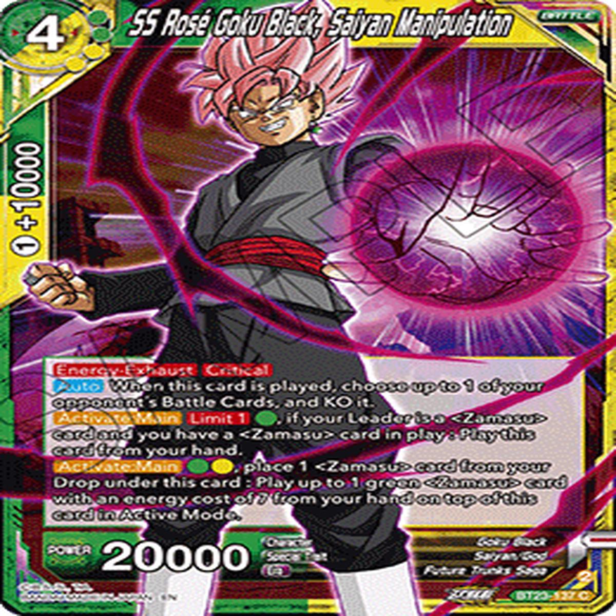(137) SS Rose Goku Black, Saiyan Manipulation - Perfect Combination
