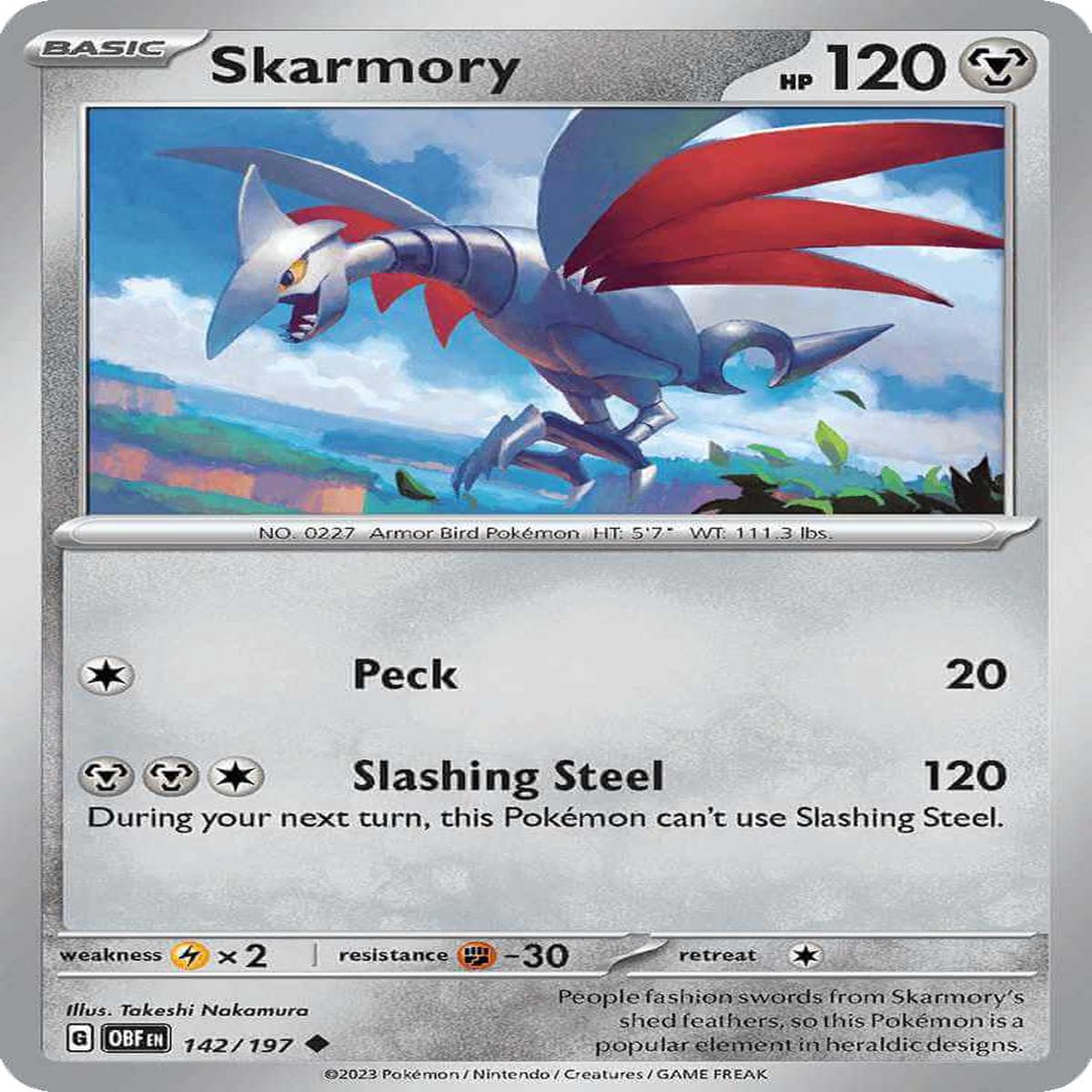 (142/197) Skarmory - Obsidian Flames