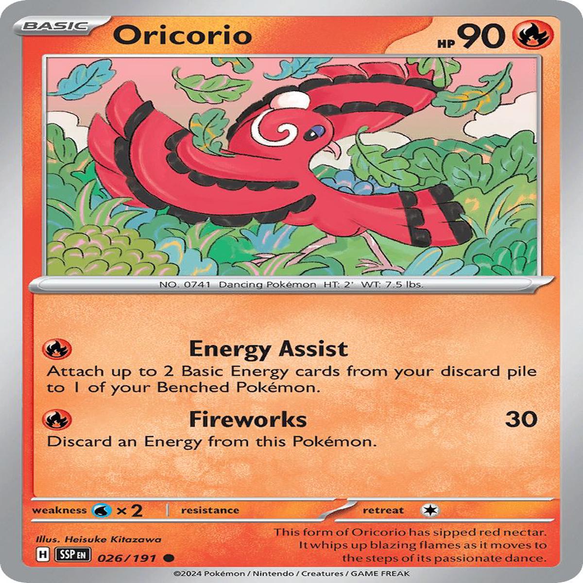(26/191) Oricorio - Surging Sparks